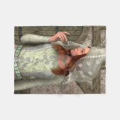 Mittelalterliche Dame Fleecedecke (Vorderseite (Horizontal))