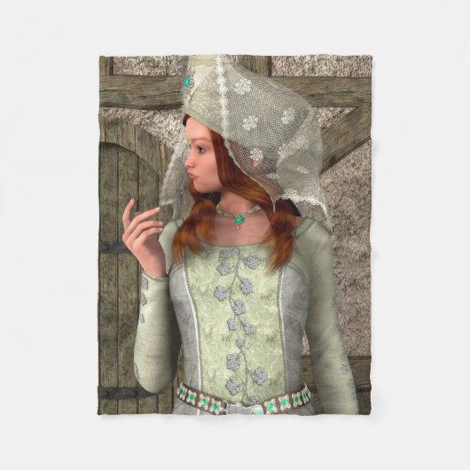 Mittelalterliche Dame Fleecedecke (Vorderseite)