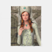 Mittelalterliche Dame Fleecedecke (Vorderseite)