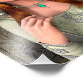 Mittelalterliche Dame Fotodruck (Ecke)