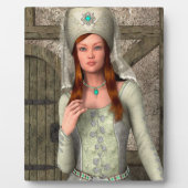 Mittelalterliche Dame Fotoplatte (Vorderseite)