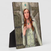 Mittelalterliche Dame Fotoplatte (Seite)