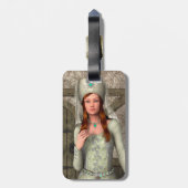 Mittelalterliche Dame Gepäckanhänger (Rückseite vertikal)