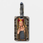 Mittelalterliche Dame Gepäckanhänger (Rückseite vertikal)