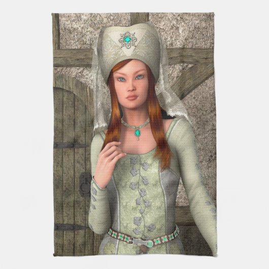 Mittelalterliche Dame Handtuch (Vertikal)