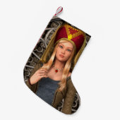 Mittelalterliche Dame Kleiner Weihnachtsstrumpf (Vorderansicht (hängend))