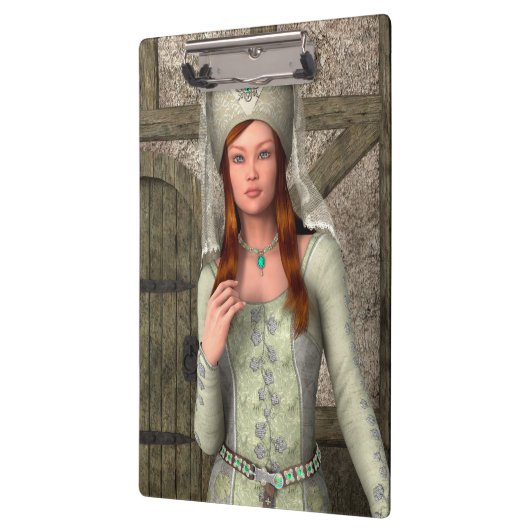 Mittelalterliche Dame Klemmbrett (Links)