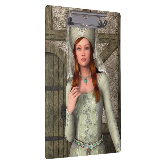 Mittelalterliche Dame Klemmbrett (Rechts)