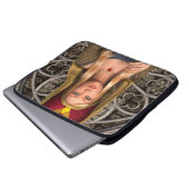 Mittelalterliche Dame Laptopschutzhülle (Vorne Knopf)