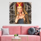Mittelalterliche Dame Leinwanddruck (Insitu (Wohnzimmer))