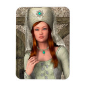 Mittelalterliche Dame Magnet (Vertikal)