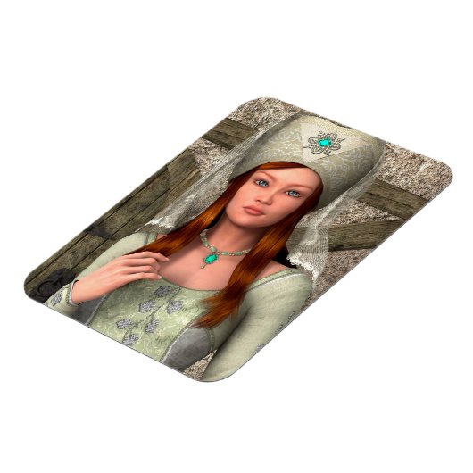 Mittelalterliche Dame Magnet (Linke Seite)