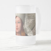 Mittelalterliche Dame Mattglas Bierglas (VorderseiteRechts)