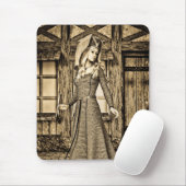 Mittelalterliche Dame Mousepad (Mit Mouse)