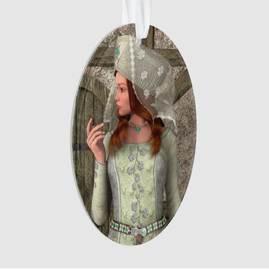 Mittelalterliche Dame Ornament (Vorderseite)