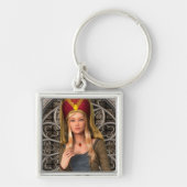 Mittelalterliche Dame Schlüsselanhänger (Vorne)