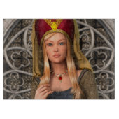 Mittelalterliche Dame Schneidebrett (Vorderseite)