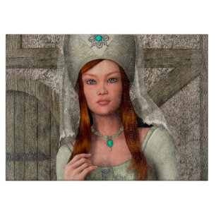 Mittelalterliche Dame Schneidebrett