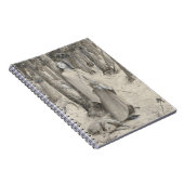Mittelalterliche Dame Warrior Forest Monochrome Ku Notizblock (Rechte Seite)