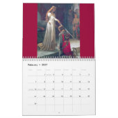 Mittelalterliche Damen-Ritter-Gewohnheit Kalender (Feb 2027)