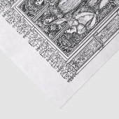 Mittelalterliche Damen Seidenpapier (Ausschnitt)