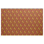 Mittelalterliche Dande-Lions auf Rot Stoff (Yard (91,4 cm))