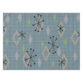 Mittelalterliche Diamanten Slate Gray Blue Tischdecke (Vorderseite (Horizontal))