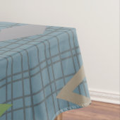 Mittelalterliche Diamanten Slate Gray Blue Tischdecke (Beispiel)