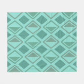Mittelalterliche Diamanten Türkis Fleecedecke (Vorderseite (Horizontal))