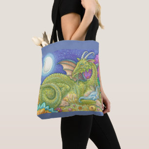 MITTELALTERLICHE DRACHENFAMILIE Blaues Baby FANTAS Tasche