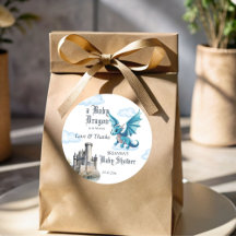 Mittelalterliche Dragon Babydusche danke Ihnen für