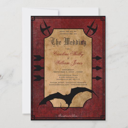 Mittelalterliche Einladung (Vorderseite)