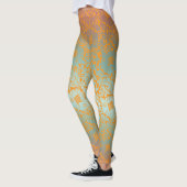 Mittelalterliche Einzigartige Blumenschmuck Multic Leggings (Links)