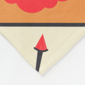 Mittelalterliche Eleganz: Nahtloses Muster Fleecedecke (Ecke)