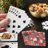 Mittelalterliche Eleganz: Nahtloses Muster Spielkarten (In Situ)