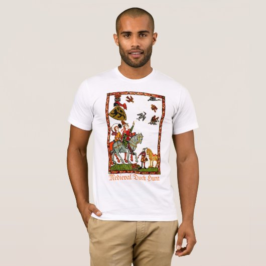 Mittelalterliche Enten-Jagd T-Shirt (Vorne ganz)
