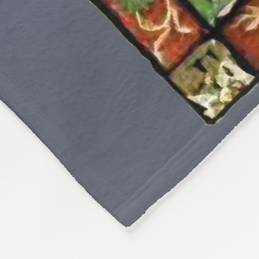 Mittelalterliche Entenjagd mit Falken? Fleecedecke (Ecke)