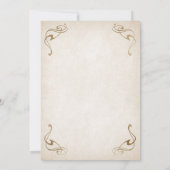 Mittelalterliche Fantasie 30. Geburtstag Einladung (Rückseite)