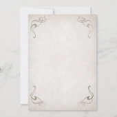 Mittelalterliche Fantasie 30. Geburtstag Einladung (Rückseite)