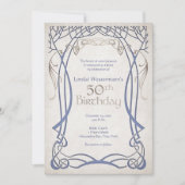 Mittelalterliche Fantasie 50. Geburtstag Einladung (Vorderseite)