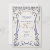 Mittelalterliche Fantasie 60. Geburtstag Einladung (Vorderseite)