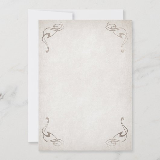 Mittelalterliche Fantasie 60. Geburtstag Einladung (Rückseite)