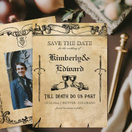 Mittelalterliche Fantasie Mittelalter Gravur Save The Date