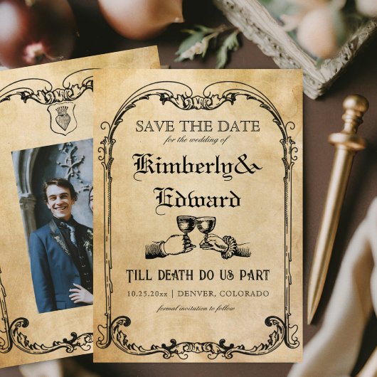 Mittelalterliche Fantasie Mittelalter Gravur Save The Date