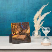 Mittelalterliche Fantasy-Zauberer-Studie Fotoplatte (InSitu)