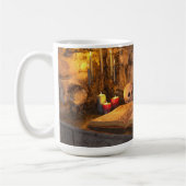 Mittelalterliche Fantasy-Zauberer-Studie Kaffeetasse (Links)