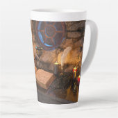 Mittelalterliche Fantasy-Zauberer-Studie Milchtasse (Rechte Ecke)