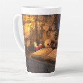 Mittelalterliche Fantasy-Zauberer-Studie Milchtasse (Linke Ecke)