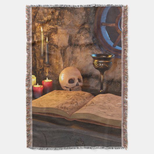 Mittelalterliche Fantasy-Zauberstudie Decke (Vorderseite Vertikal)