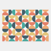 Mittelalterliche Farbenpracht Modernes Abstraktes Geschenkpapier Set (Vorderseite 2)